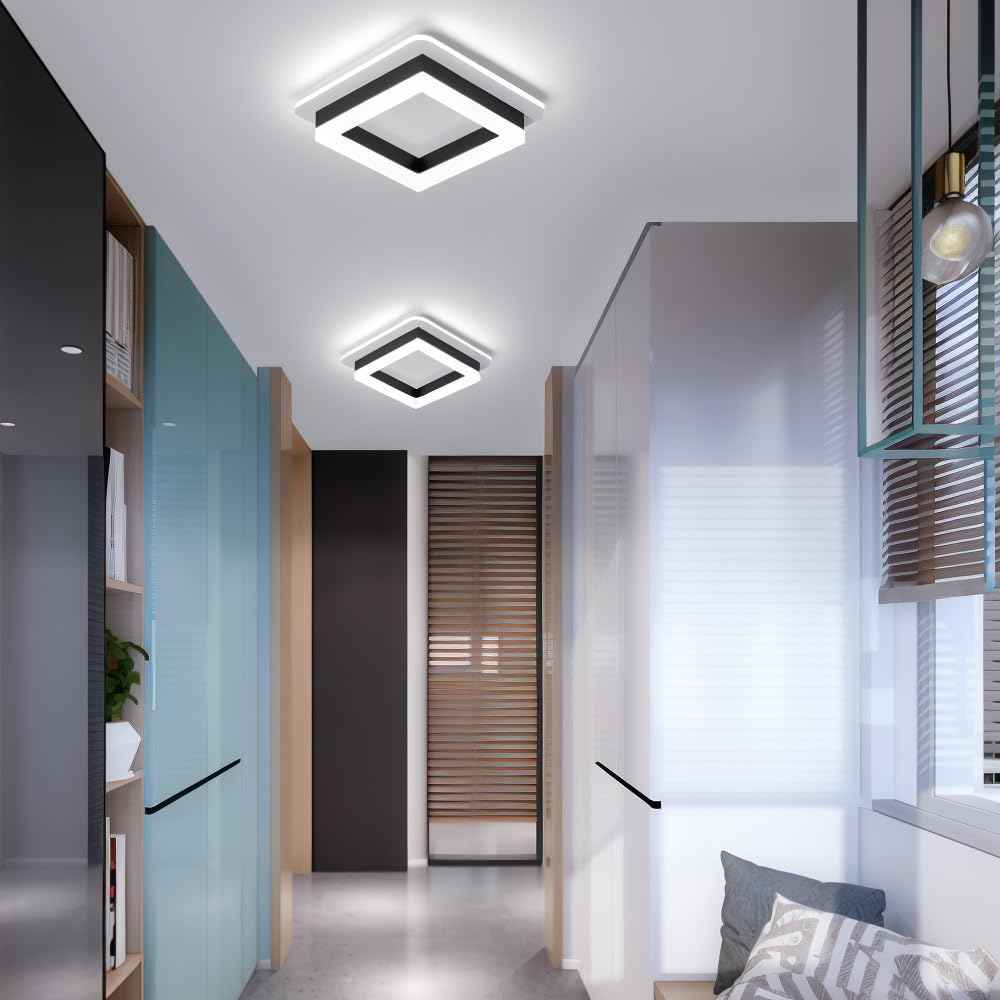 Bela Square LED Ceiling Light | Modern Flush Mount, 24W Energy Efficient