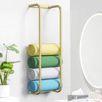 StilRaum: Towel Holder Bathroom – Elegant Wall Mount Made of Stainless Steel, Stable & Decorative for Small Bathrooms