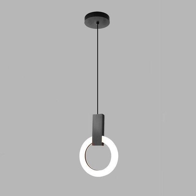 NordCirca: Minimalist LED Pendant Lamp with Acrylic Ring – for Modern Living & Entrance Areas