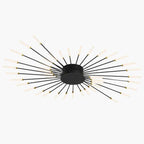 Kora LED Plafondlamp | Dimbaar, Modern Design in Zwart of Goud