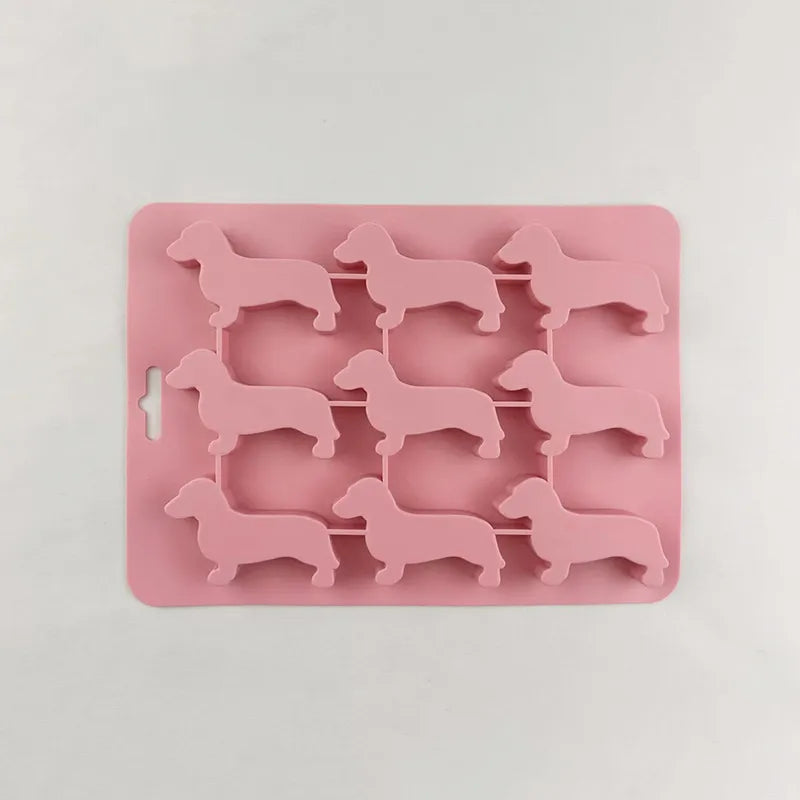 Doxie Ice Mold | Flexible Silicone, Dachshund Design