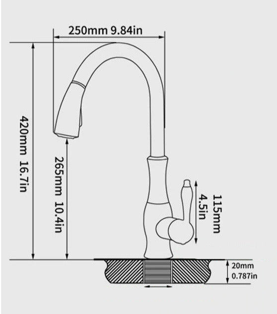 Virellie – Extendable Kitchen Faucet Modern