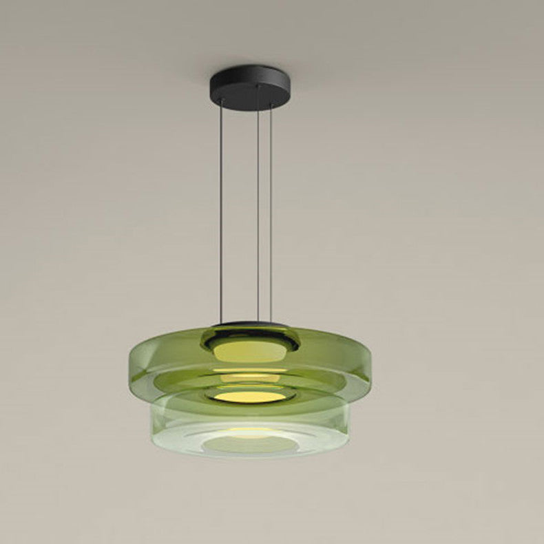 Bela Glass Pendant Lamp | Bauhaus Style, Adjustable Hanging Design