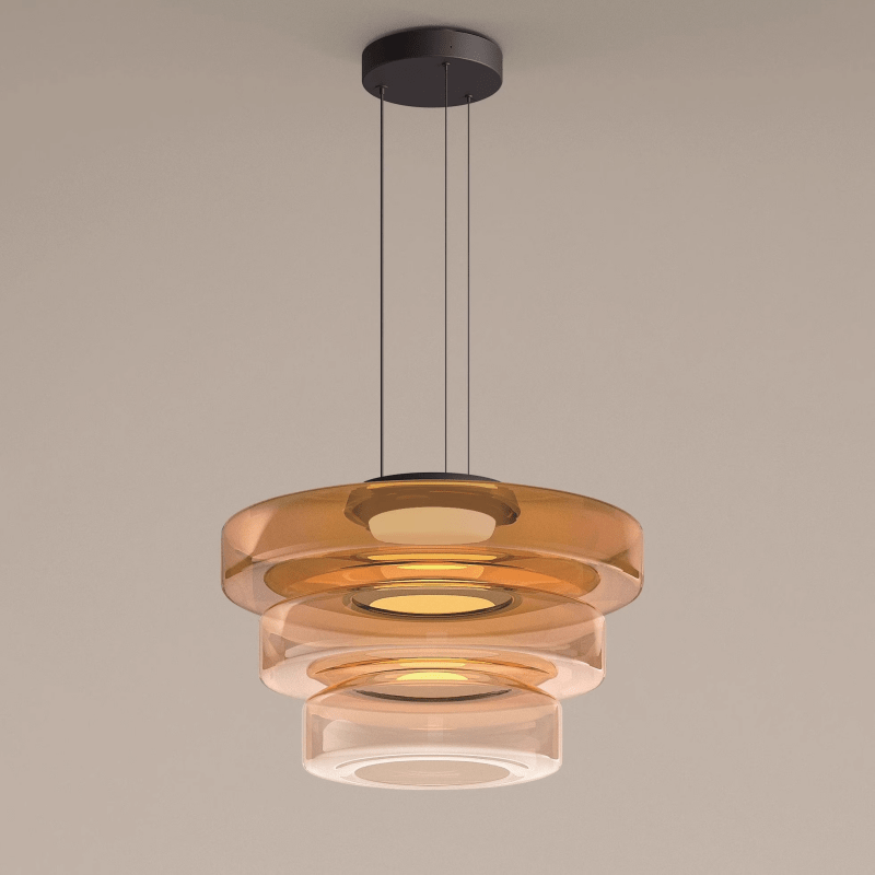 Bela Pendant Light | Layered Glass Design, Warm LED Illumination