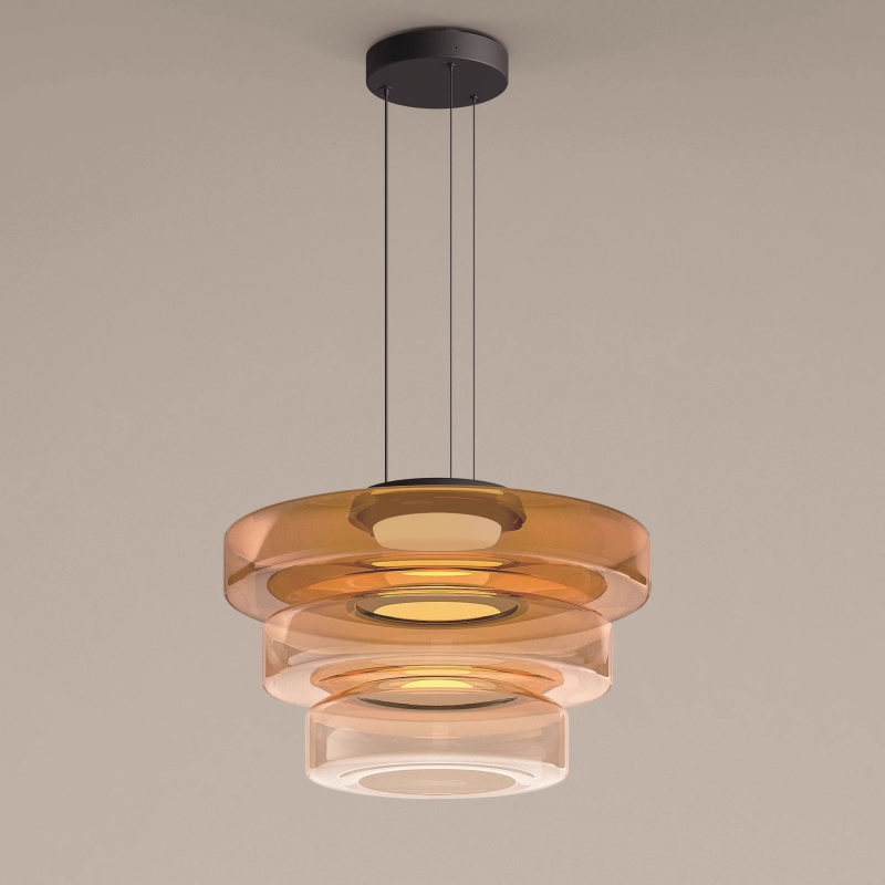 Bela Glass Pendant Lamp | Bauhaus Style, Adjustable Hanging Design