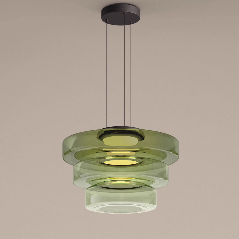 Bela Glass Pendant Lamp | Bauhaus Style, Adjustable Hanging Design