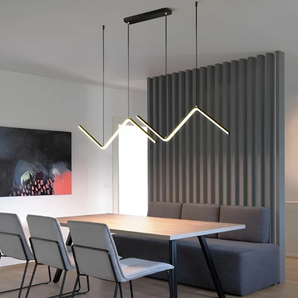 Flick - LED hanging lamp in triangular shape
