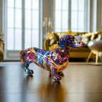 Bello Teckel Beeldje | Hoogwaardig Resin, Uniek Design