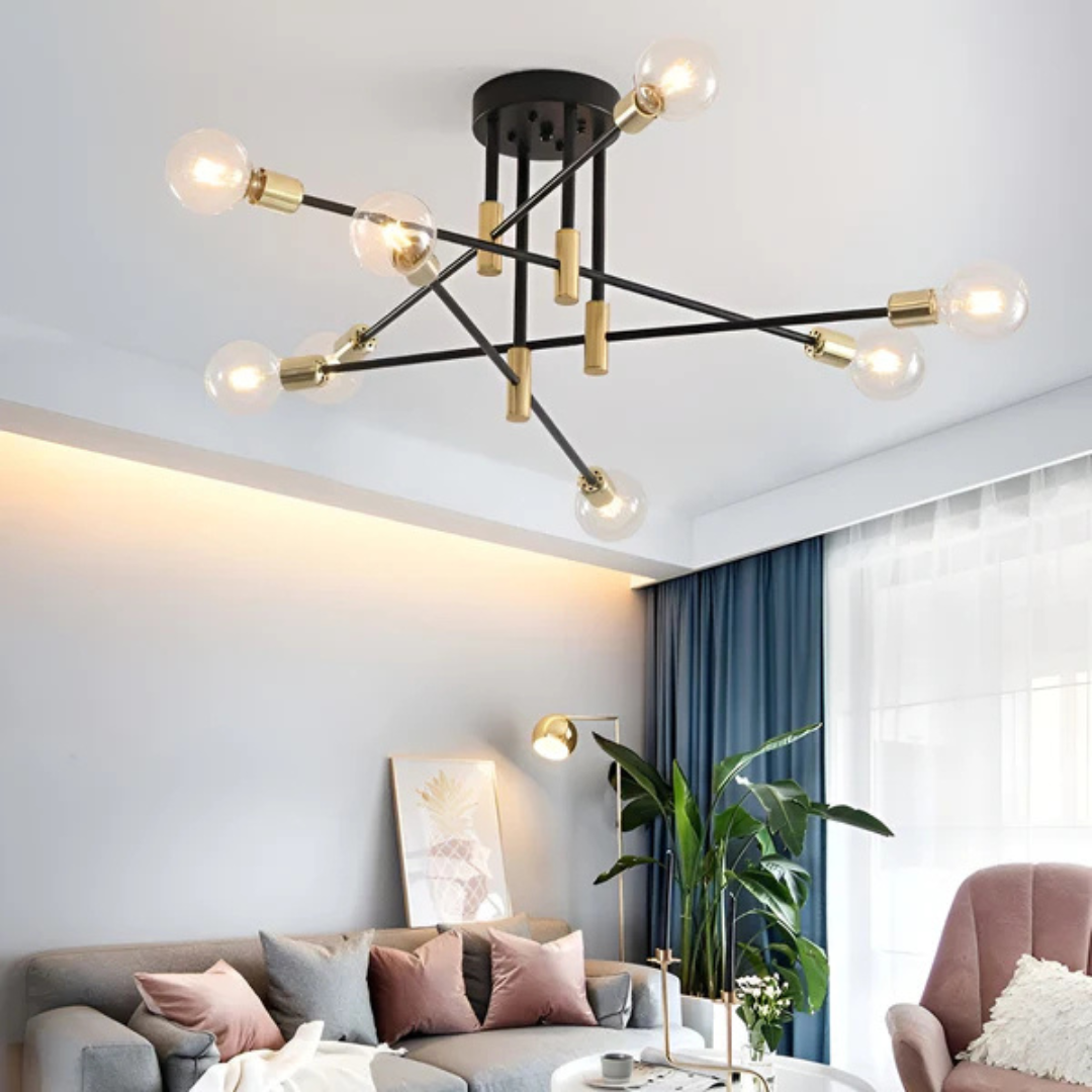 Helvion Plafondlamp | Retro Design met Draaibare Armen