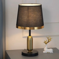 Bela Vintage Table Lamp | Black & Gold Accent Light, Soft Ambient Glow