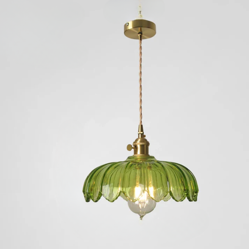 Virelian - Nordic Glass Pendant Lamp with Copper