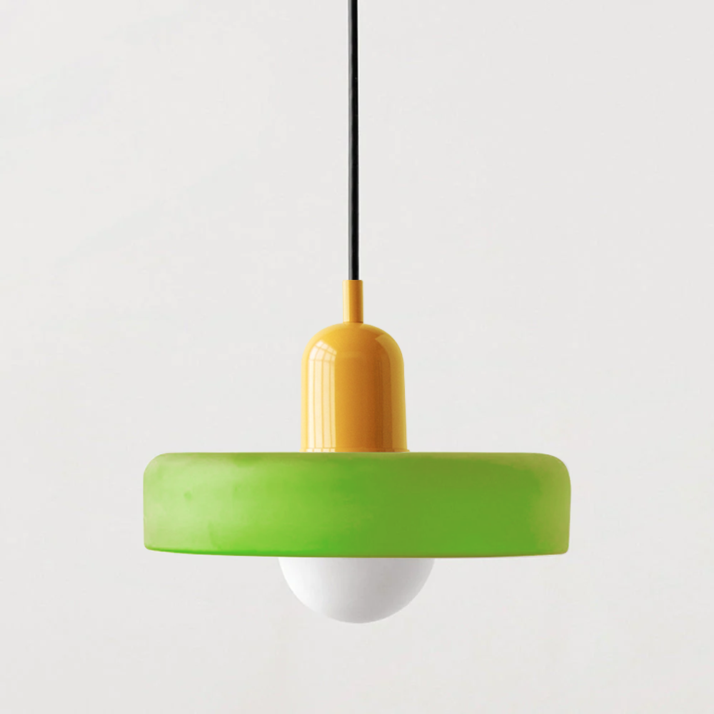 Luna Colored Glass Pendant Light | Adjustable Height, Modern Design