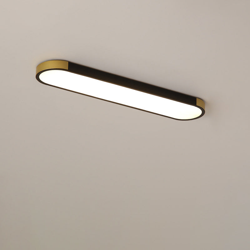 Contemporary Rectangular LED Flush Mount Ceiling Light with Minimalist Design