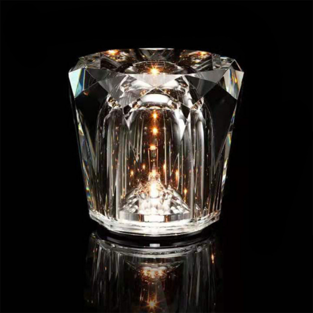 Crescendo Crystal Table Lamp | USB Rechargeable, Elegant Design
