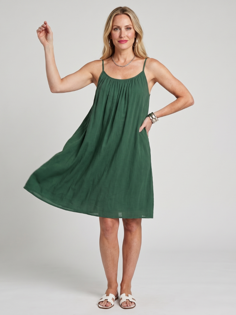 Effortless Shift Dress for Women Spaghetti Strap Scoop