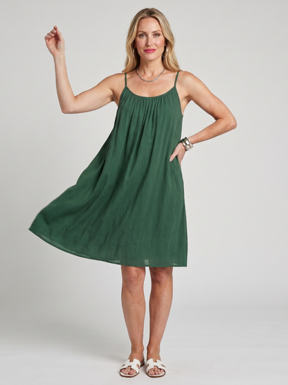 Effortless Shift Dress for Women Spaghetti Strap Scoop