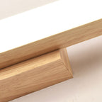 Nordic Minimalist Wooden LED Wall Sconce - Long Strip Vanity Light