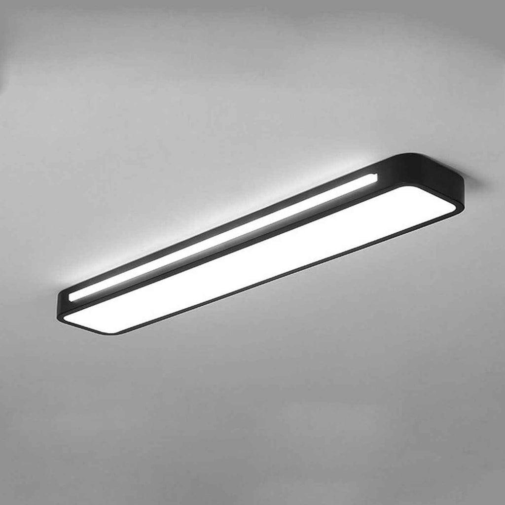 Scandinavian Minimalist Long LED Flush Mount Ceiling Fixture