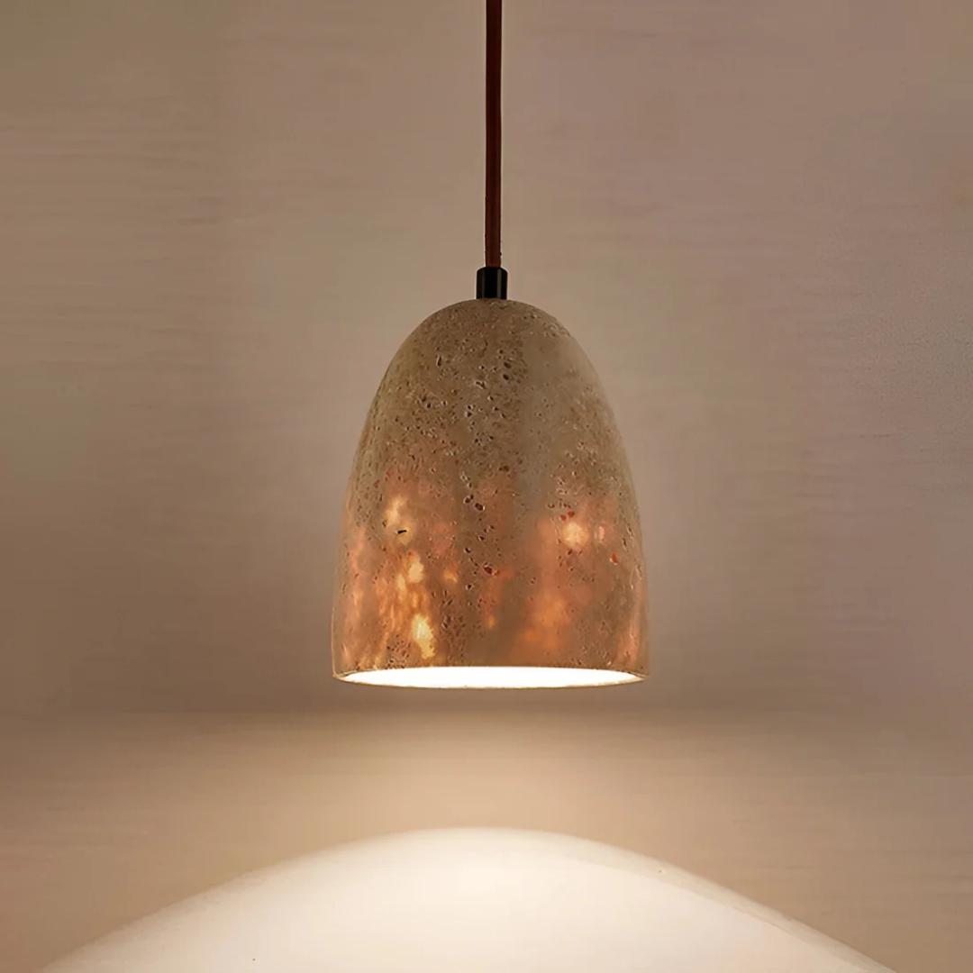 Nerina - Vintage Travertine Hanging Lamp