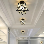 Xelio LED Ceiling Lamp | Geometric Star Design, Soft Ambient Glow