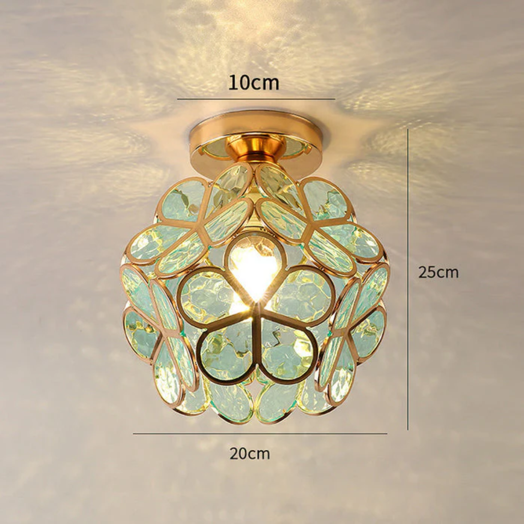Zyvia - Luxury Glass Flower Ceiling Lamp
