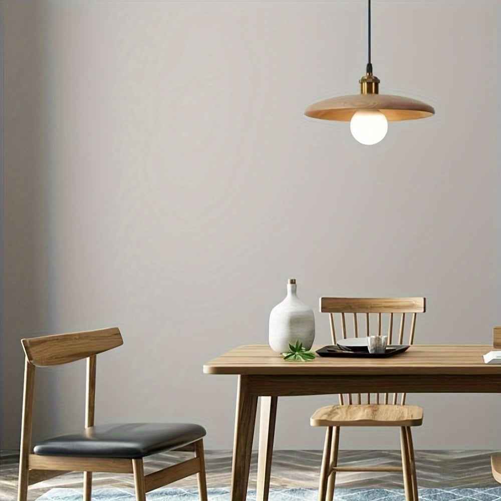 Boreal Pendant Light | Solid Wood, Adjustable Height