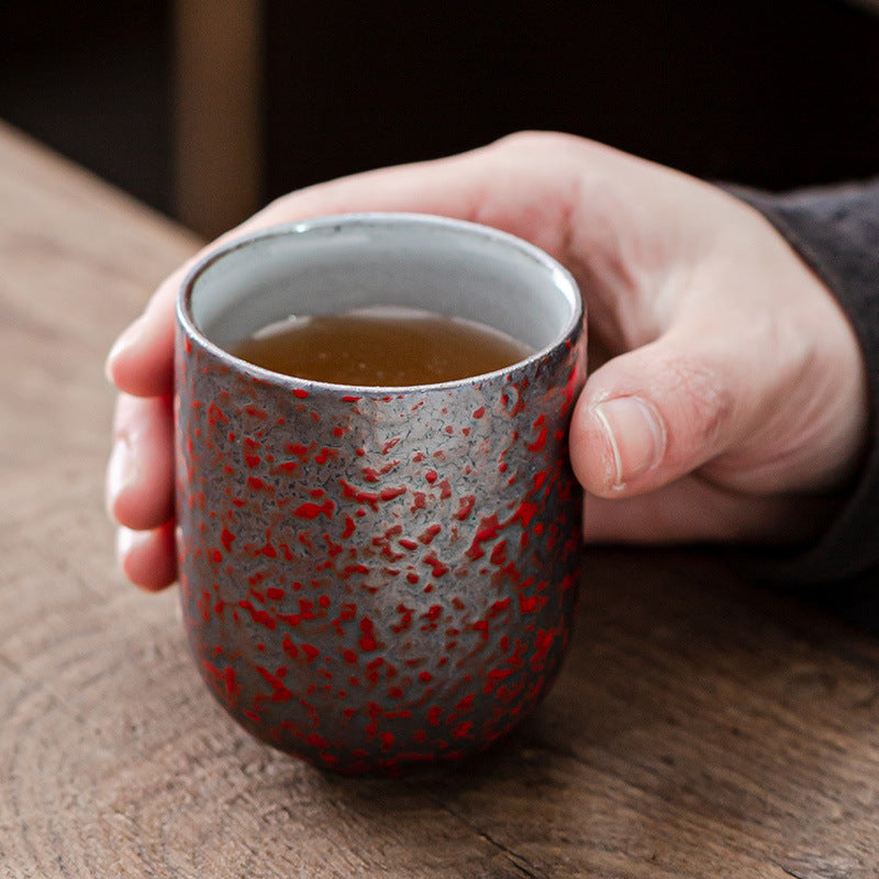 Bamboo Yunomi Cup | Handcrafted Stoneware, 150ml