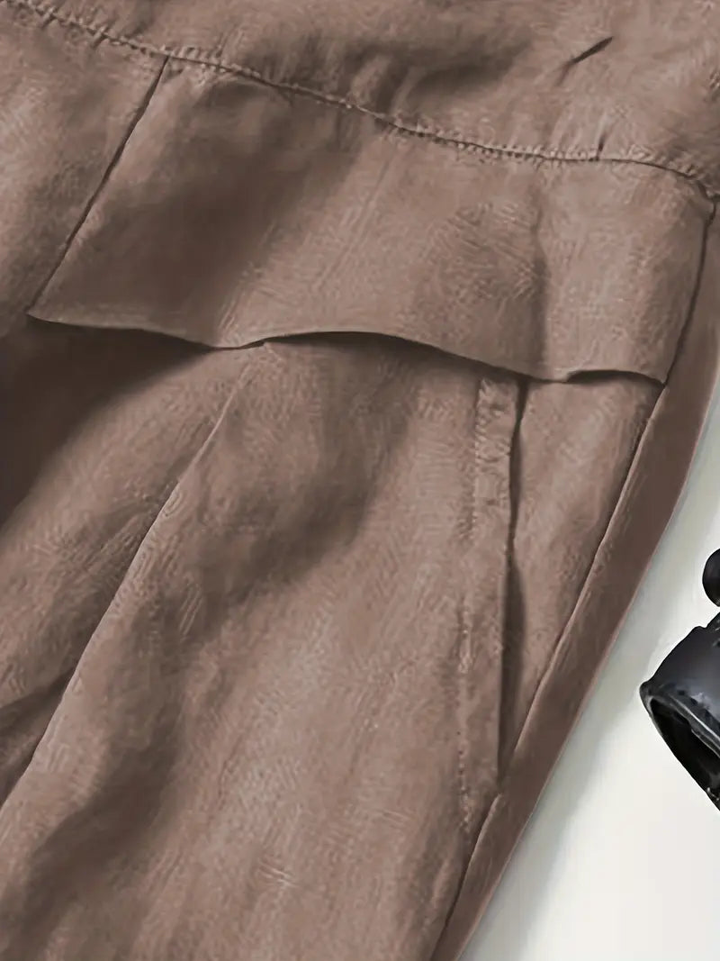 Elegant Wide-Leg Pants for Women Pleated Relaxed