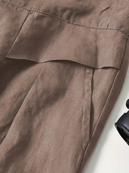 Elegant Wide-Leg Pants for Women Pleated Relaxed