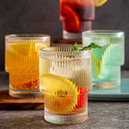 Brio Highball Glasses Set | 180ml, European Design, Durable Glass