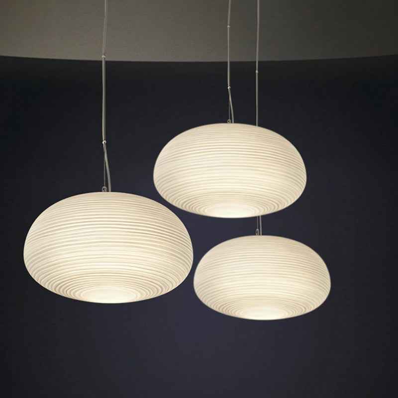 Bento Hanglamp | Geribbeld Glas, E27 Fitting