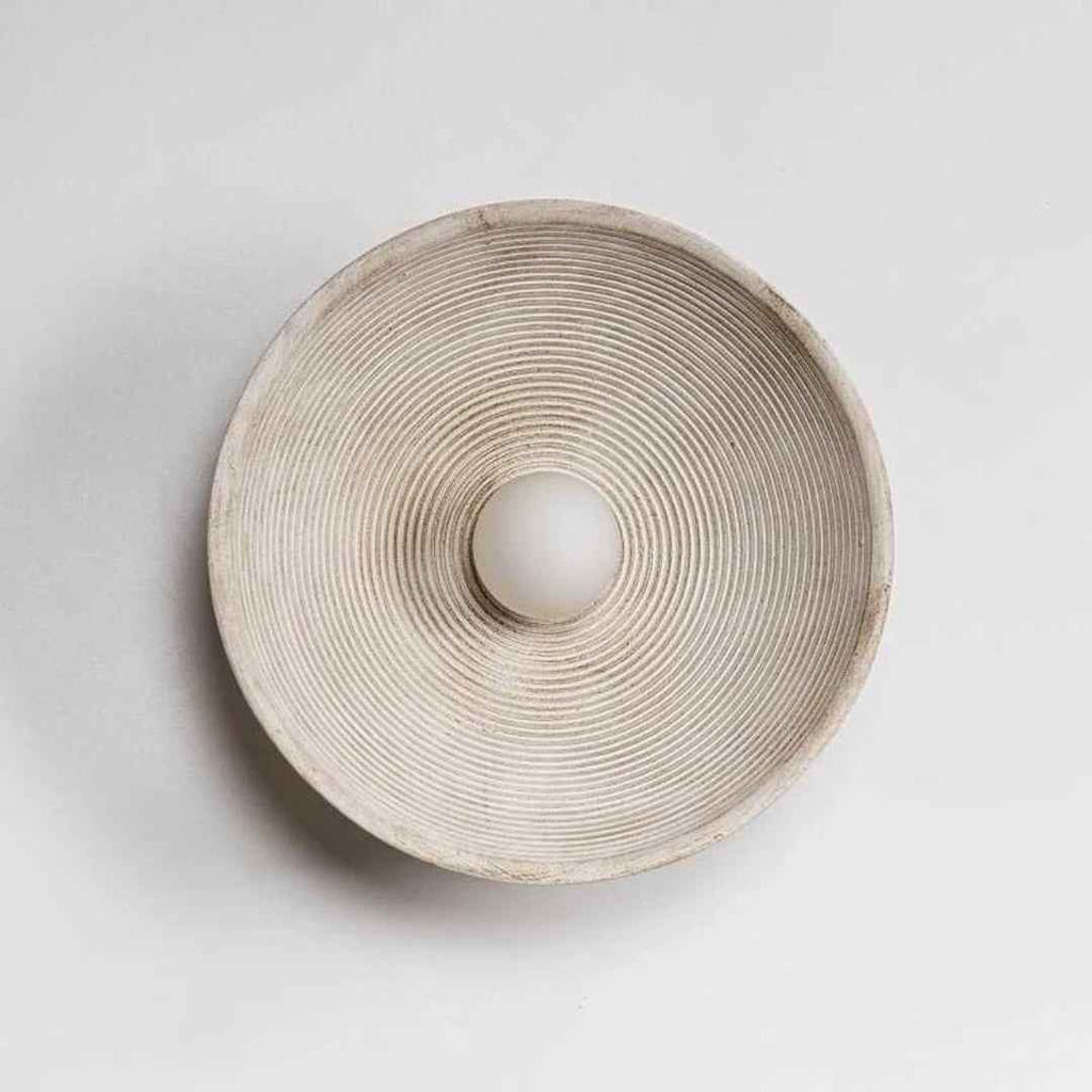 Enso Wall Lamp | Textured Pasta Resin, Japandi Design