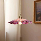 Myloq - Vintage Lotus Glass Hanging Lamp