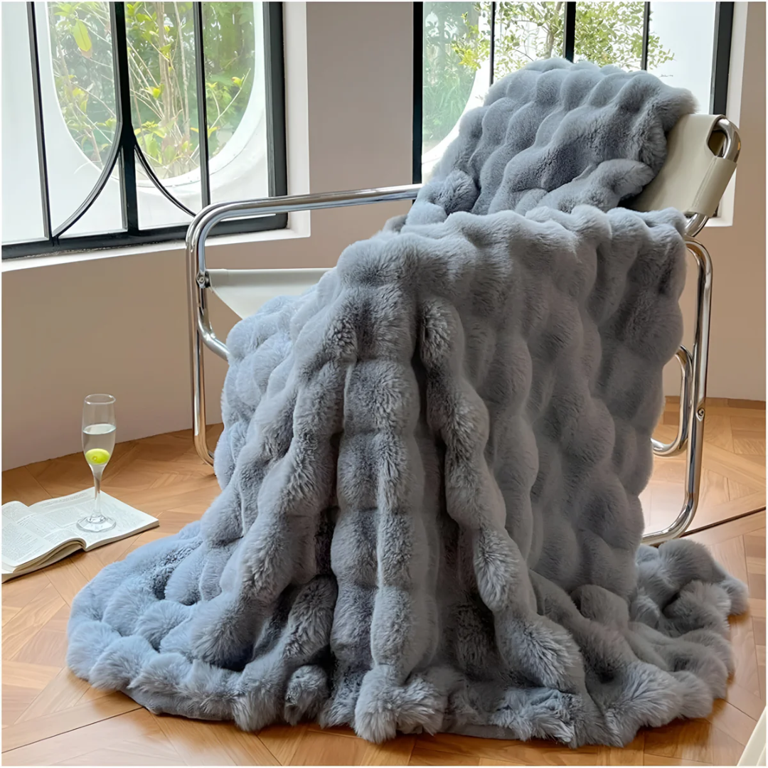 Milo Luxe Fleece Plaid | Hoogwaardige Polyester met Kunstbont