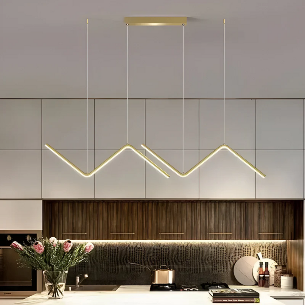 Flick - LED hanging lamp in triangular shape