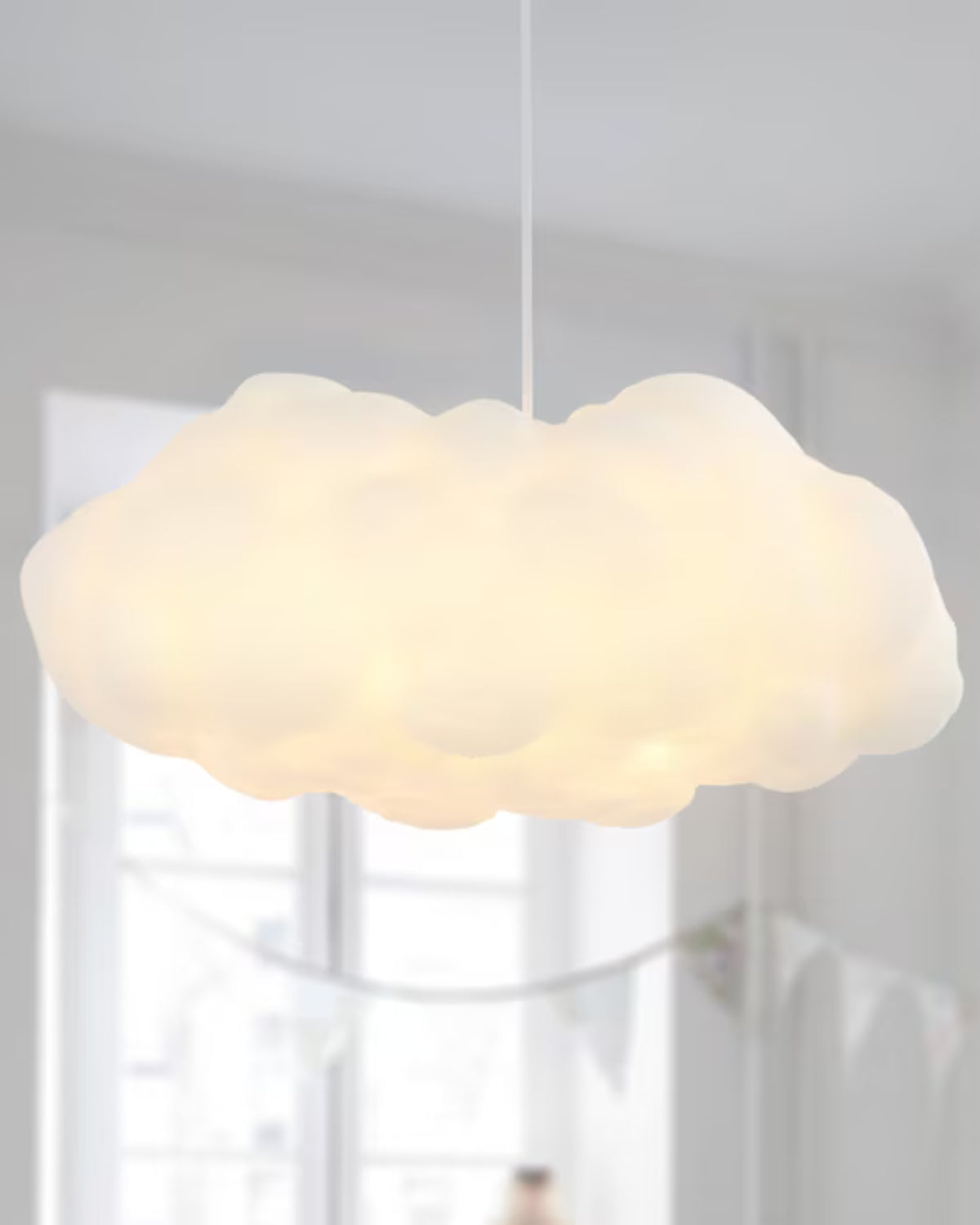 Modern Fibre Cloud Pendant Light 1-Light