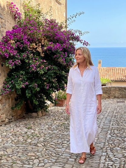 Effortless Shirt Maxi Dress for Women Long Sleeve