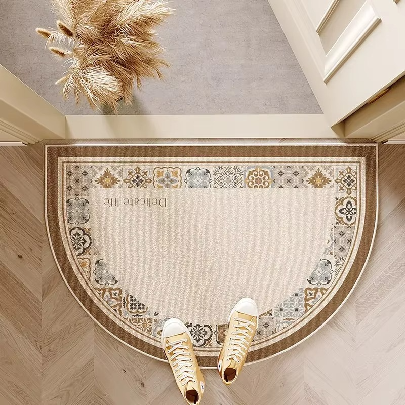 Semicircle Doormat – Non-Slip Outdoor Mat, Dirt-Repellent Welcome Mat for Indoor/Outdoor Use, Modern Design