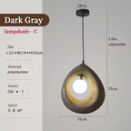 Auralessa - Japanese Wabi Sabi Hanging Lamp with Simple Design