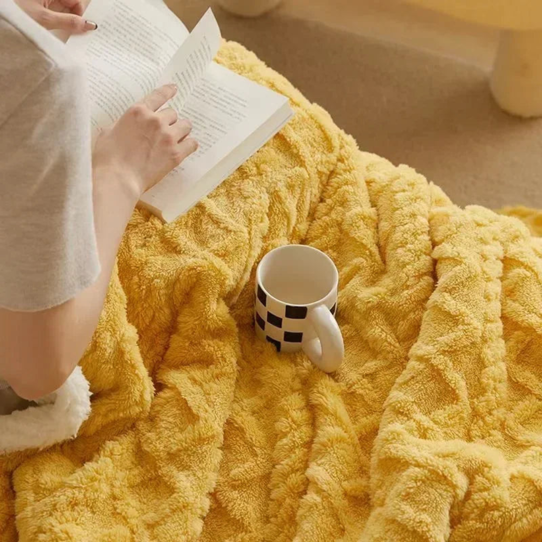 Eryndelle - Thick Warm Woolen Blanket Soft Stylish for Bedroom and Couch