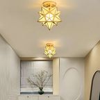 Xelio LED Ceiling Lamp | Geometric Star Design, Soft Ambient Glow