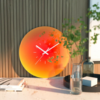 Sunset - Wall Clock Made of Glass