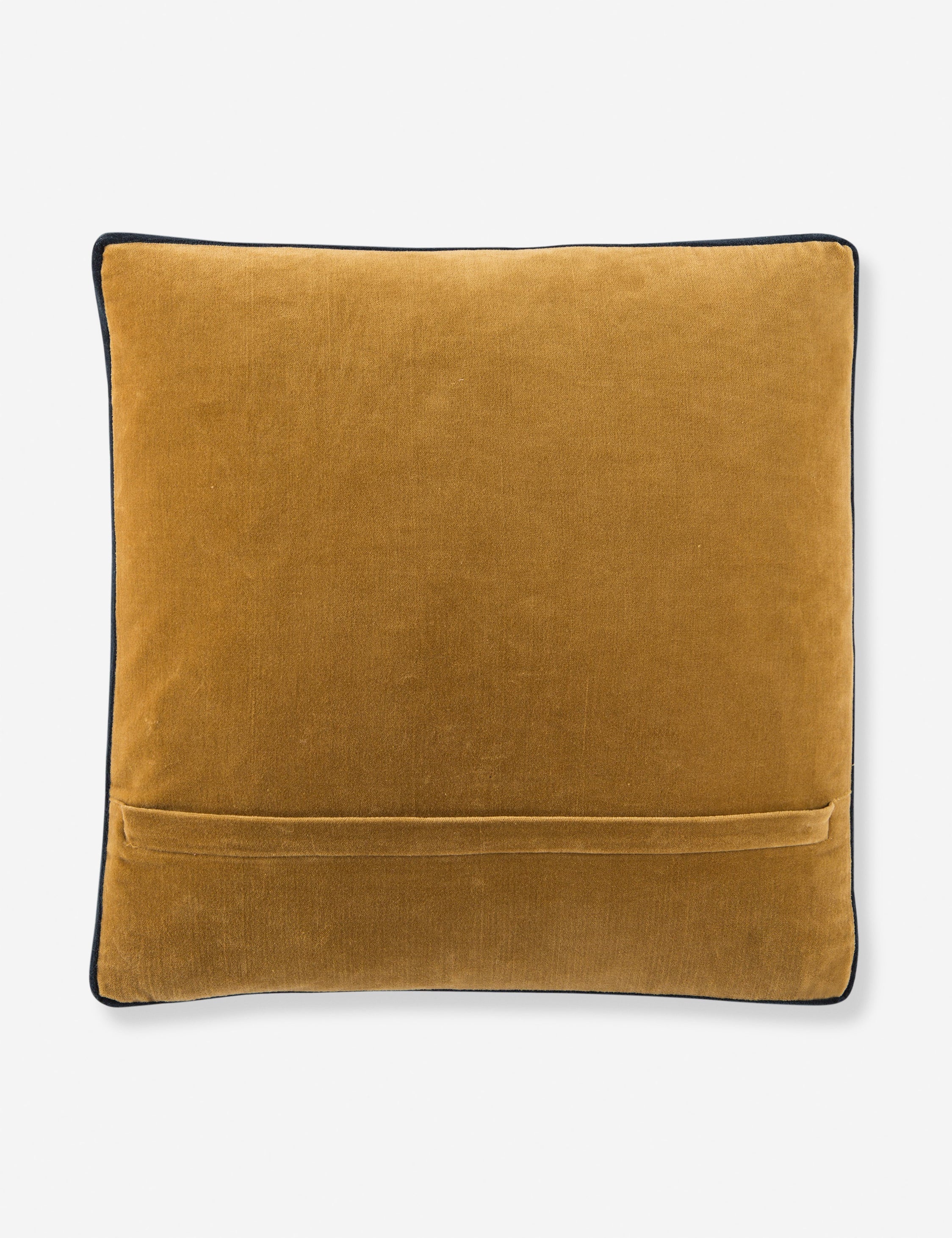 Cleo Throw Pillow | Velvet with Piping Detail