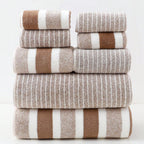 8-Piece Luxury Bath Towel Set in Plush Coral Fleece – Quick-Drying, Soft, Machine Washable Towels for Everyday Use
