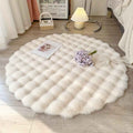 Belo Round Bubble Rug | Ultra-Soft Fleece, Easy to Clean