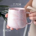 Mira Ceramic Mug | Unique Marble Pattern, Dishwasher Safe