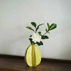 Bela Ceramic Vase | Unique Starfruit Design, Handcrafted