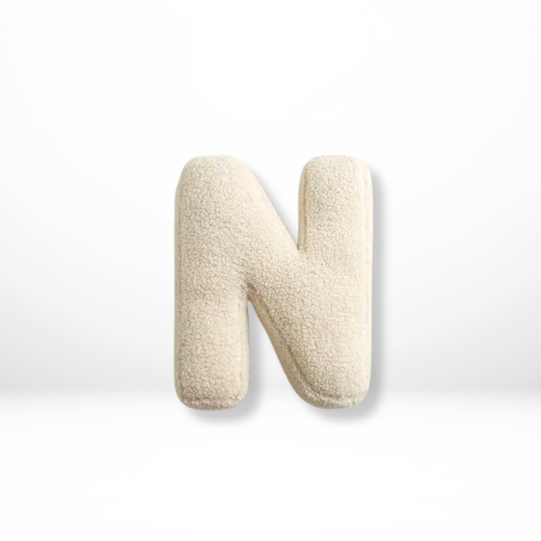 Avenia - Velvet Alphabet Decorative Pillow With Letters A to Z