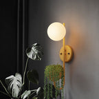 Sphere 1-Light Wall Sconce with Storage Box and Planter Decoration