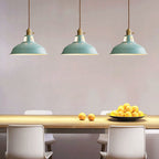 Colorful Barn Shade Pendant Light - Industrial Style, 1-Light Design